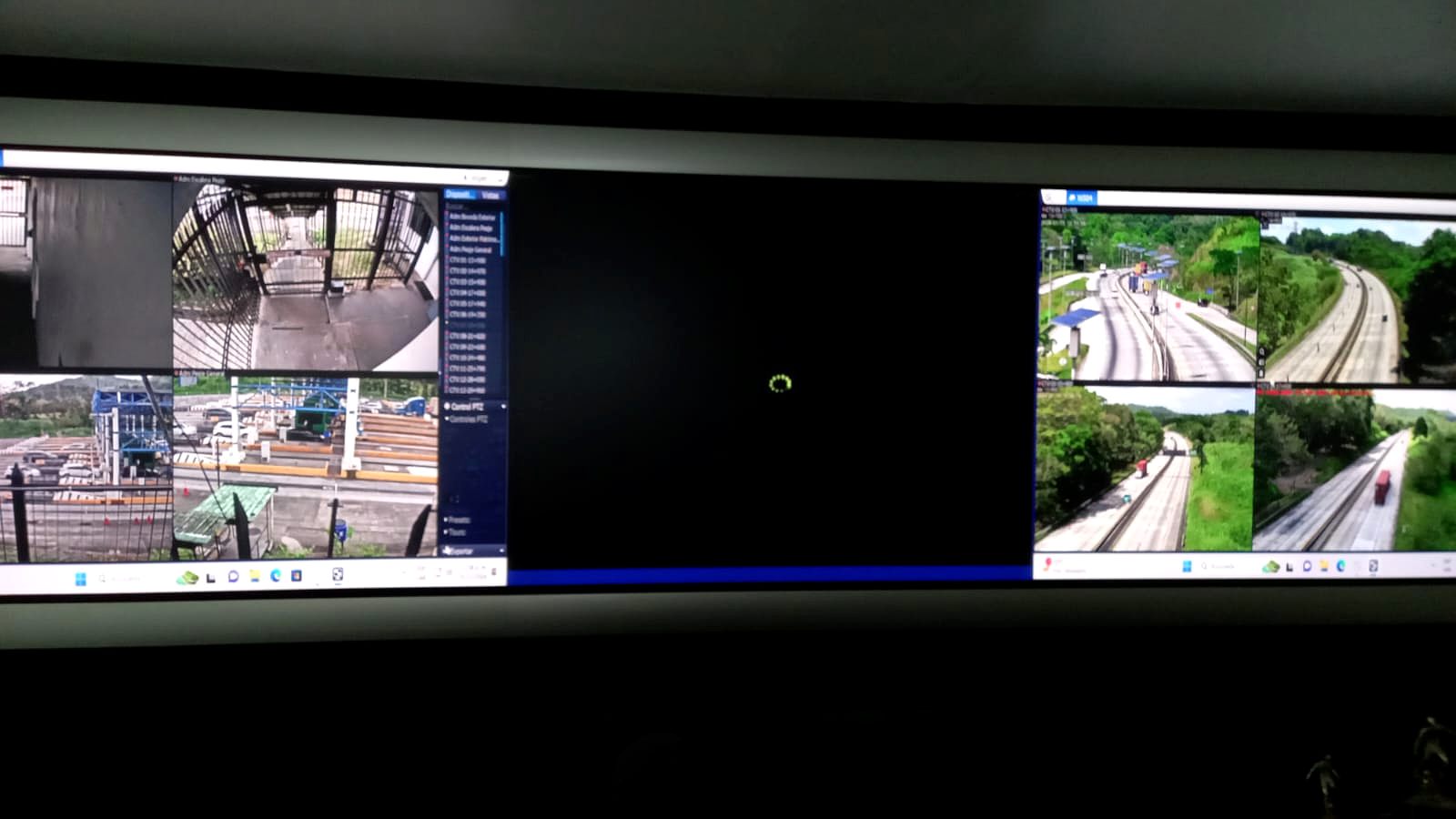 Centro de monitoreo con videowall